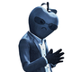 The Tart Tycoon skin, a frowning apple in a suit.